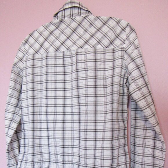 Esprit Women Blouse sz. 6, White Black, checked - Picture 4 of 9